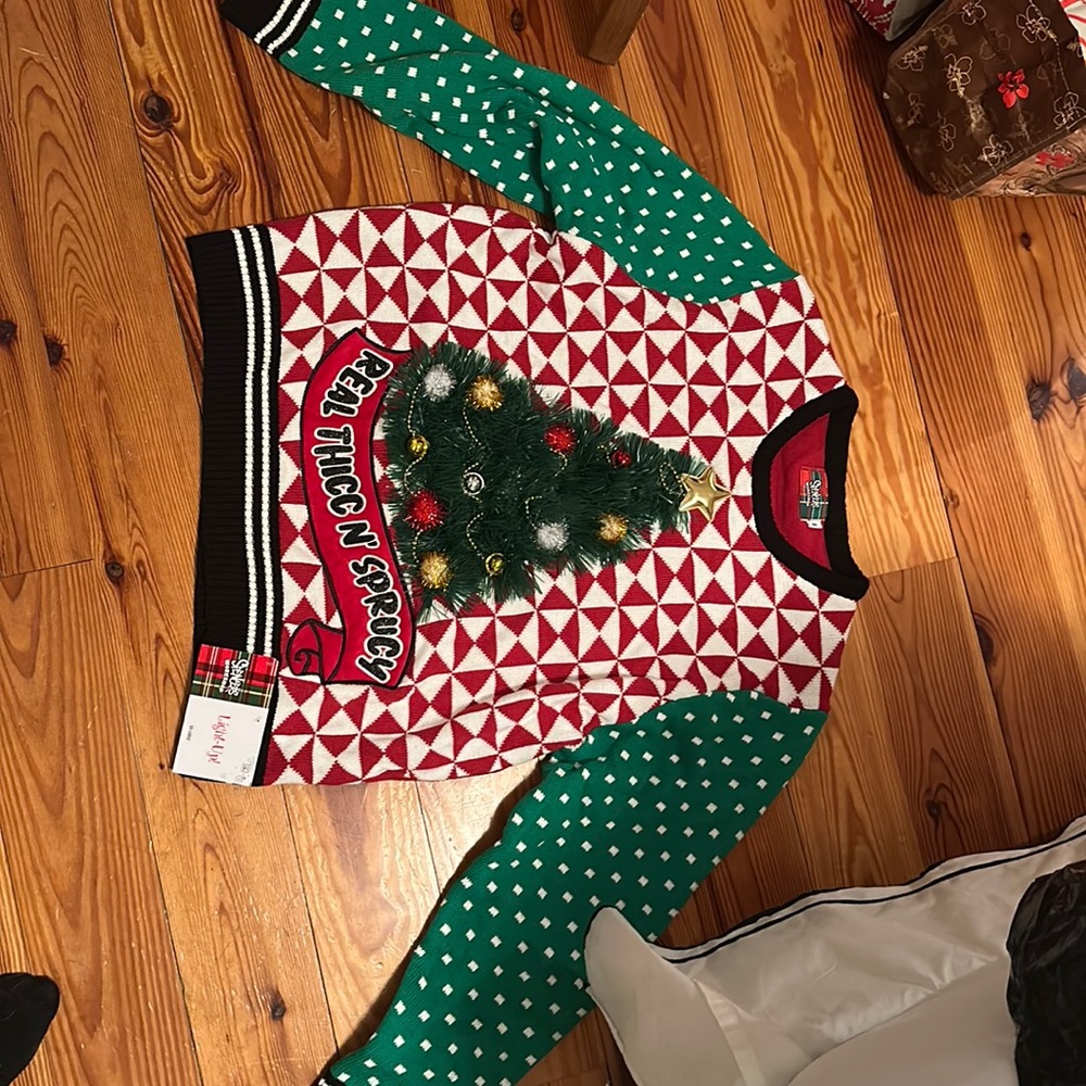 Spencer’s light up ugly Christmas sweater
